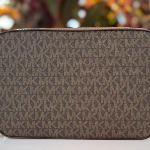 Michael Kors Jet Set • East West Shoulder Crossbody Bag MK Brown • with strap - Picture 4 of 6